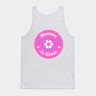 Women in Stem Groovy Pink Tank Top